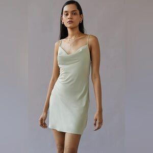 Urban Outfitters Light Green Slip Dress